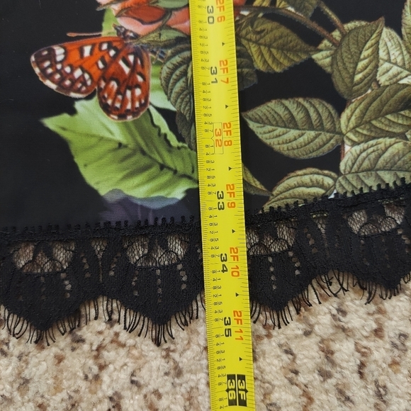 NWT Alexia Admor Vintage Botanical Dark Floral Dress Size Small Bell Sleeves - Picture 6 of 15